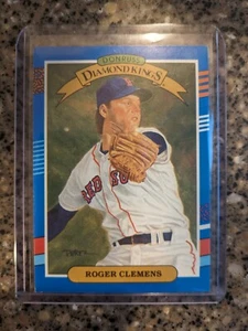 1991 Donruss - Diamond Kings #9 Roger Clemens - ERROR CARD! NO DOT! SEHR GUT! - Bild 1 von 7