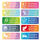 Namensaufkleber  Adressaufkleber Kinder  Schule 52x20mm Sticker  Etiketten #PD012