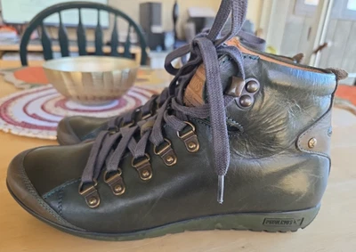 皮科利诺斯里斯本? 女士踝鞋带绿色棕色 38 码 7.5-8 美国皮革 — 第 1/4 张图片