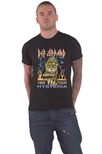 Camiseta Def Leppard Hysteria 88 Tour Logo Banda Nueva Oficial Unisex Negra - Imagen 1 de 5