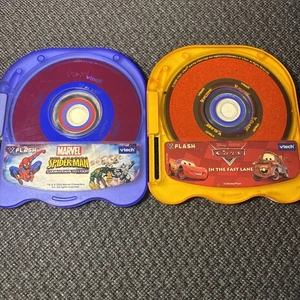 Vtech Flash games Lot (2) Spider-Man and Cars - Picture 1 of 5