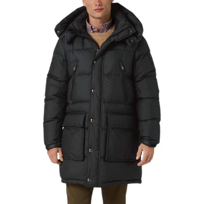 Новый с Ярлыками Polo Ralph Lauren мужской вниз парка пальто пуховик черный с капюшоном новый $398 - Изображение 1 из 4