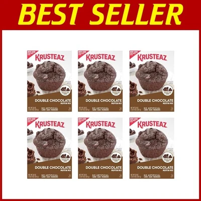 Mezcla de magdalenas de chocolate doble, hecha con chips de chocolate reales Foto 1 de 4