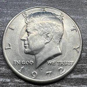 Dual error - 1972 D DDO-001 plus No FG grease strike though Kennedy Half Dollar - Picture 1 of 4
