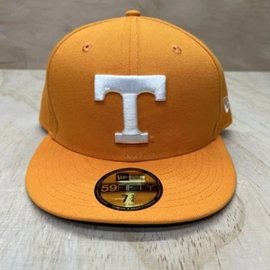 NEW sz 7 3/4 Tennessee Volunteers New Era 59Fifty Fitted Hat Cap Orange - Picture 1 of 7