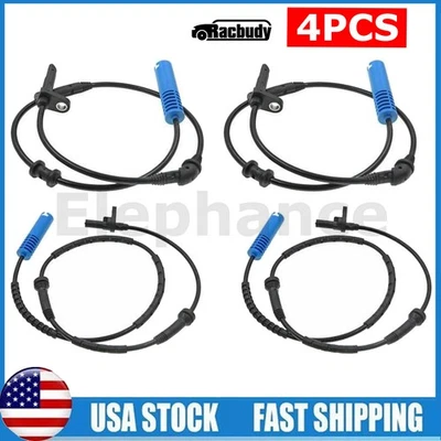 4PCS ABS Wheel Speed Sensors Front Rear Left & Right For Mini Cooper 2009-2013 - Image 1 of 4