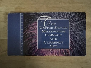 2000 THE UNITED STATES MILLENNIUM COINAGE AND CURRENCY SET - Picture 1 of 9