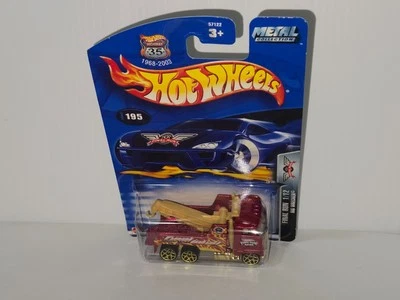 Hot Wheels 2003 Final Run RIG WRECKER Red w/5yg wheels (1/12) *2002 Tampo* - Image 1 of 4