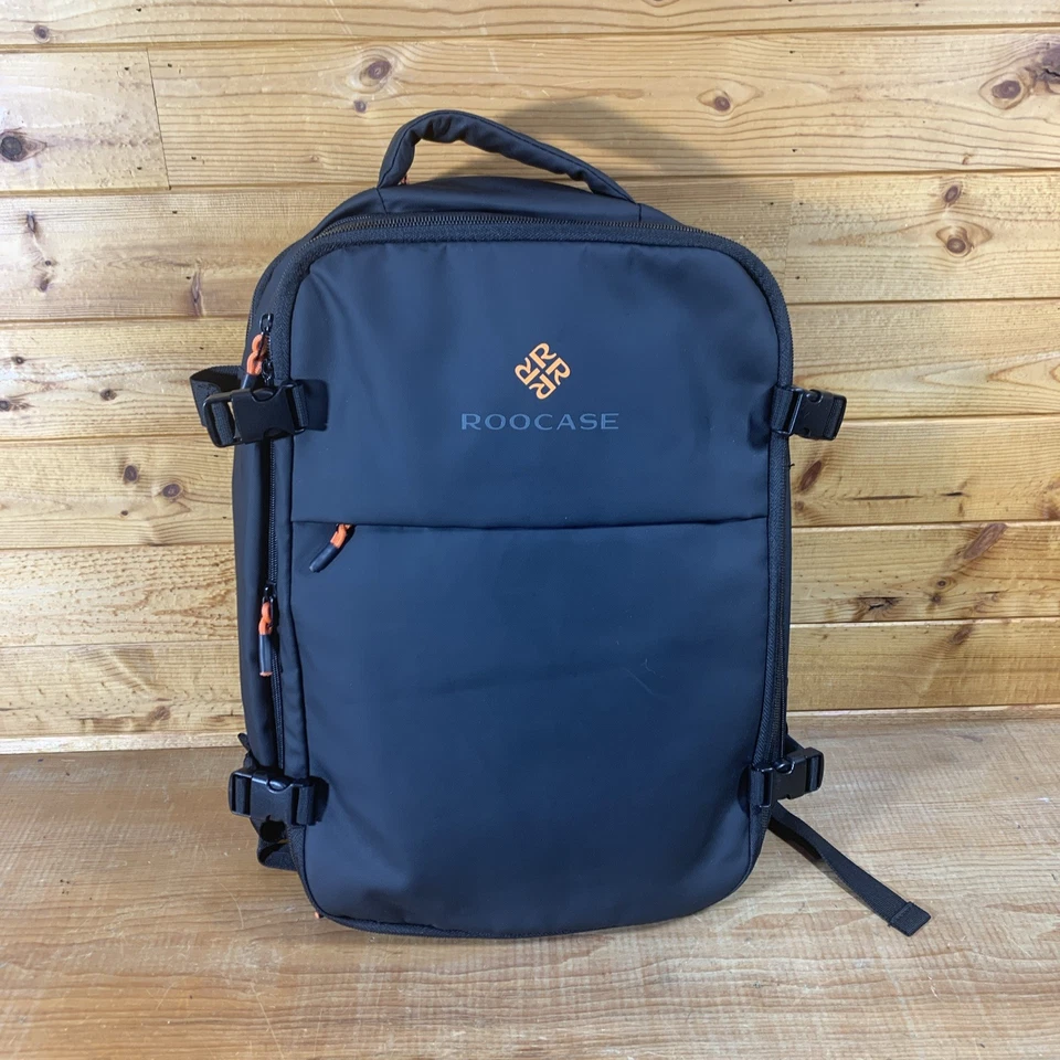 Mochila para portátil ROOCASE negra viaje de negocios trabajo Foto 1 de 4