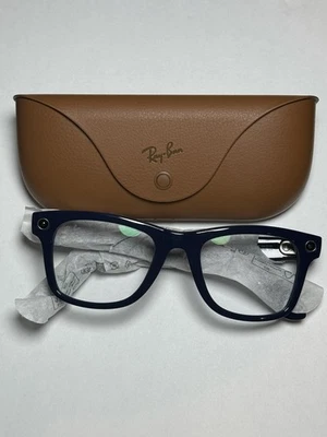 RAY-BAN Meta Wayfarer Shiny Cosmic Blue Transition Smart Glasses RW4012 - Image 1 of 3