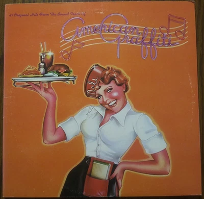 AMERICAN GRAFFITI 41 Hits Soundtrack 1973 Double LP Vinyl Record Album MCA2-8001 - Image 1 of 4