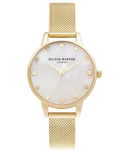 Reloj pulsera Olivia Burton clásico para mujer malla tono dorado 30 mm - Imagen 1 de 3