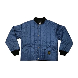 Refrigiwear Jacket Men  Blue Cooler Wear Insulated Snap Fiberfil Workwear  XL - Picture 1 of 8
