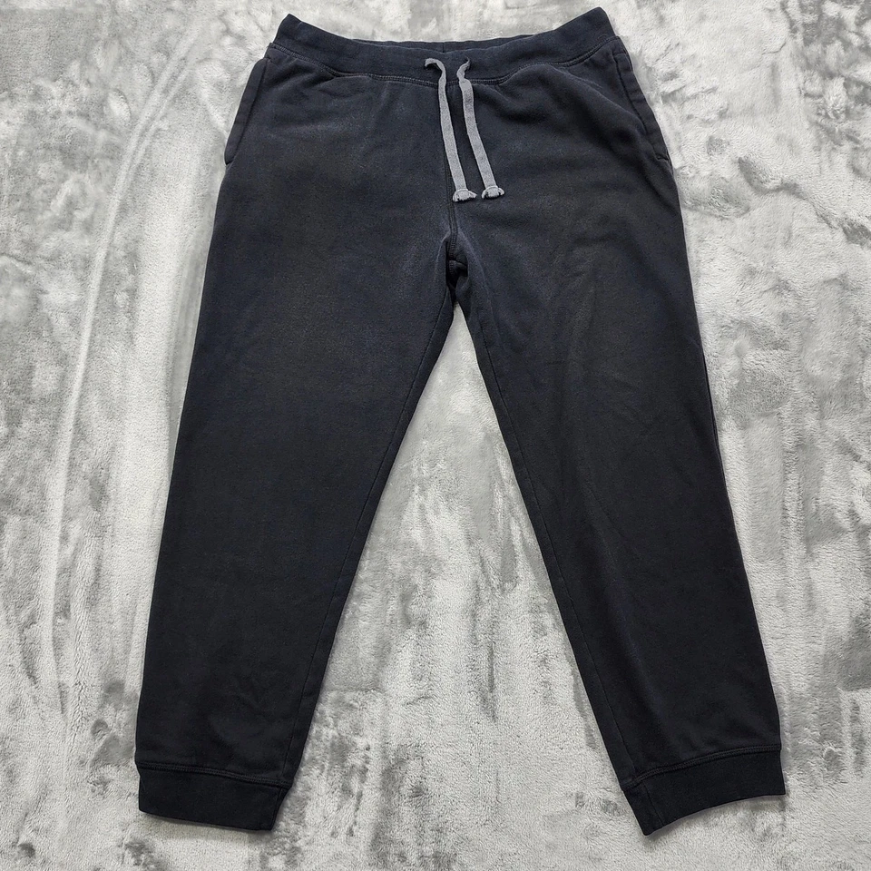 Брюки мужские Nautica M черные без застежек для бега повседневные спортивные с задним карманом на молнии  - Изображение 1 из 4