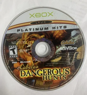Original Xbox Cabela's Dangerous Hunts  Game Only No Case Or Manual - Image 1 of 2