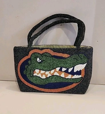 Cartera de mano con cuentas de fútbol americano universitario Gators University of Florida Foto 1 de 4