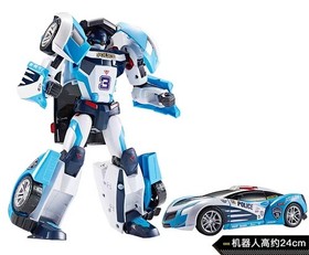 Tobot V Tornado Athlon Transforming Police Car Robot Action Figure Toy IN BOX