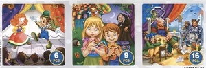 DT63717-BA-02 - * Deico Games - 3 in 1 Puzzle (6-9-16 Pcs) - Fairytales 2 - Picture 1 of 1