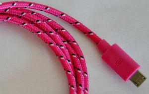 Fabric Braided Data Sync MICRO USB Charger Cable FOR Samsung Lg Sony Nokia htc - Picture 1 of 23