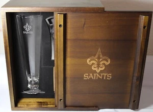 New Orleans Saints NFL Pilsner Beer Gift Set, (2-12oz. Beer Glasses) 602-06-512 - Picture 1 of 7