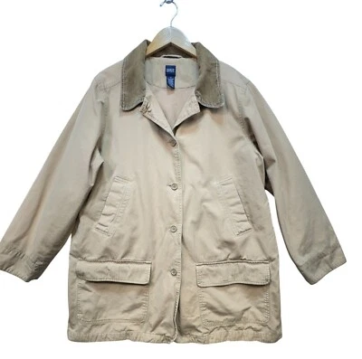 Basic Editions Womens Chore Barn Jacket Size 1X Tan Chore Workwear - Image 1 of 4