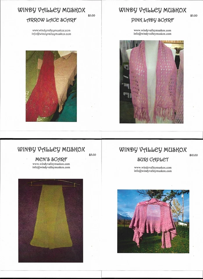 Windy Valley Muskox Scarf & Caplet Knitting Patterns | Scarfs/Caplets,Women, Men - Image 1 of 4