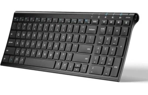 iClever BK10 Bluetooth Keyboard, Multi Device Keyboard Rechargeable Bluetooth5.1 - Picture 1 of 8