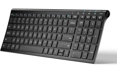 iClever BK10 Bluetooth Keyboard, Multi Device Keyboard Rechargeable Bluetooth5.1 - Image 1 of 4