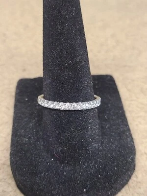 Pulseira de ouro branco 14K com cristais Swarovski 2,79 gramas tamanho 7,5,40 ct - Imagem 1 de 4