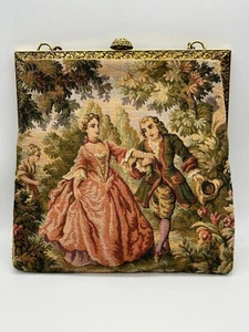 Vintage Delill tapestry handbag Victorian Inspired Romance 1930s chain handle - Picture 1 of 8