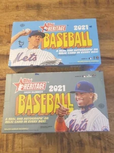 2021 Topps Heritage Low & High Number Baseball Factory Sealed Hobby Boxes 2 Lot - Picture 1 of 6
