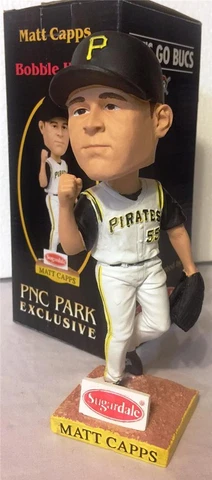 2008 PITTSBURGH PIRATES MATT CAPPS SGA BOBBLEHEAD ~ NIB Cover