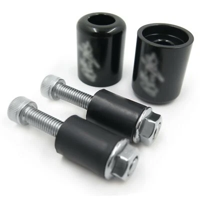 Extremos de barra para Kawasaki Ninja Ex250 Ex500 Ex650R Zx6R-636 Zzr1200 goma negra Foto 1 de 4