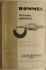 Hommel, Kataloge mit Präzisionsmessgeräten, Messmittel,  antik, 70 Jahre alt
