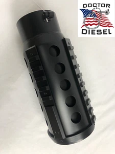 Doctor Diesel USA AR-15 style 5"-6" 5in - 6in Black Stainless Steel Exhaust Tip - Picture 1 of 3