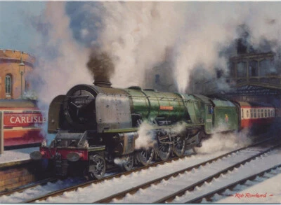ROTHBURY City Of Hereford BR/LMS Railway Engine Steam Locomotive Train Christmas Card