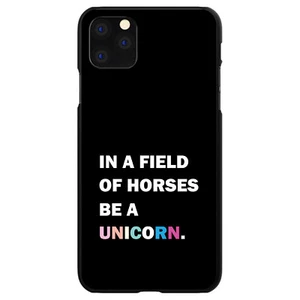 Hard Case Cover for iPhone / Samsung Galaxy Field of Horses Be Unicorn Rainbow - Picture 1 of 38