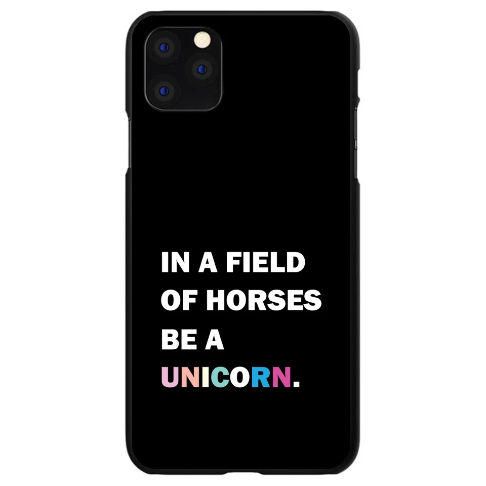Hard Case Cover for iPhone / Samsung Galaxy Field of Horses Be Unicorn Rainbow - Image 1 of 1