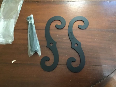 PAIR OF IRON "S" STYLE SHUTTER DOGS Cover