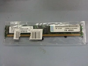 2 GB IBM ELPIDA 1Rx4 pc3-10600R-9-10-mp 43X5051 server memory - Picture 1 of 1