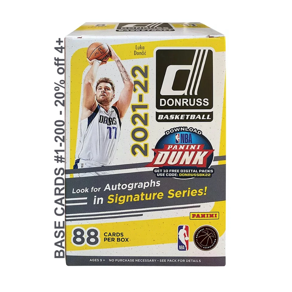 2021-22 DONRUSS Basketball BASE Cards #1-200 *You Pick - 20% off 4+ - Image 1 of 1