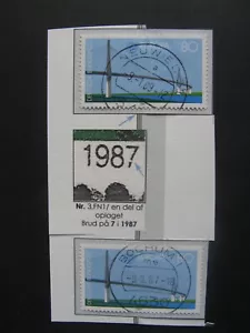 GERMANY BRD, 1987 stamp Michel cat. no 1322 used, error broken 7 + nornal stamp - Picture 1 of 1