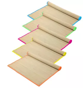 5x Strohmatten Strand Bastmatten Liegematte Picknickdecke Strandmatte Rollmatte - Bild 1 von 3