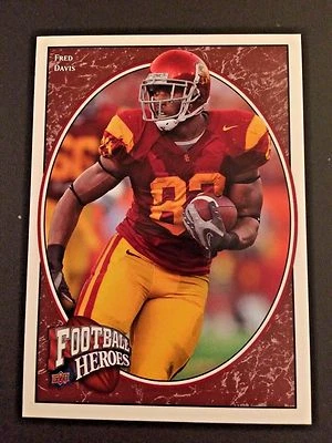 2008 Upper Deck Heroes #145 - Fred Davis - USC Trojans (RC) in Top Loader - Image 1 of 2