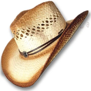 oZtrALa HR01 Westland Straw HAT Cowboy Australian Western Outback Mens Women Sun - Foto 1 di 7