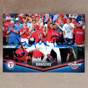 Carta autografa firmata Topps Opening Day Texas Rangers GM Jon Daniels 2018 - Foto 1 di 3