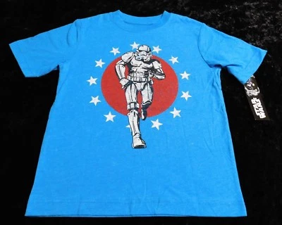 Summer July 4th Star Wars Stormtrooper Boys T-Shirt (SIZE Large) NEW! - Image 1 of 2