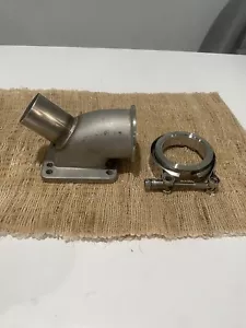 2 1/2" V band 90 Deg T3/T4 Turbo Elbow Adapter Flange Cast WG Tube Stainless - Bild 1 von 7