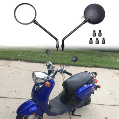 Espelhos retrovisores redondos de motocicleta 10mm para scooter Yamaha VINO 125CC NMAX 125 - Imagem 1 de 4