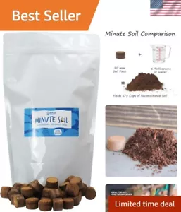 Versatile Grow Medium: Minute Soil 20 MM Pellets for Herbs, House Plants & More - Picture 1 of 9